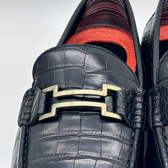 Stacy Adams Embrey Moc Toe Bit Slip-On Dress Men's Shoes Black US 9M - Picture 7 of 11